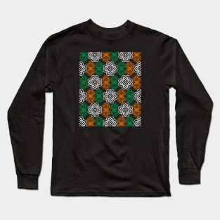 Pattern Irish shamrock Long Sleeve T-Shirt